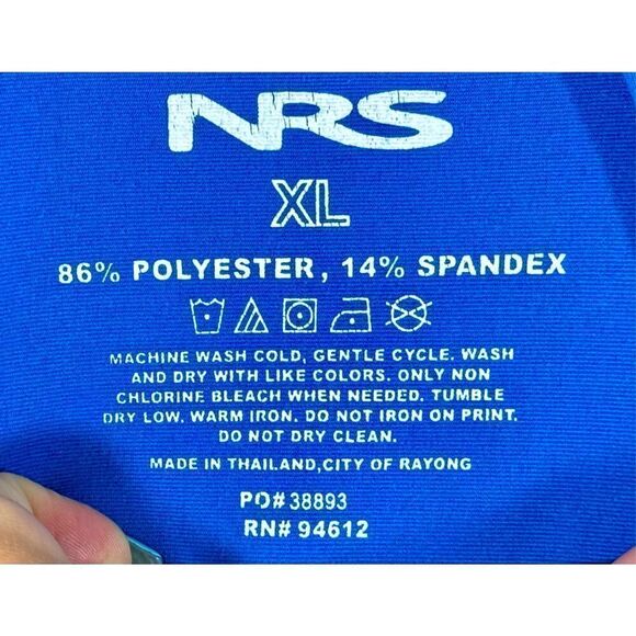 NRS Men's H2Core Lightweight 1/4 Zip Up Pullover Sea Blue Shirt Size XL - Picture 5 of 9